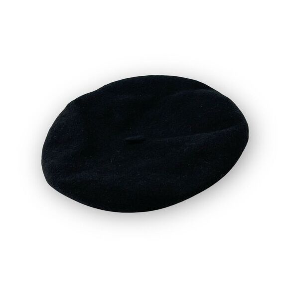 Cato Hat Black Wool Felt Classic Beret Cap Cabbie Ivy Newsboy Women’s OSFM - Picture 7 of 10